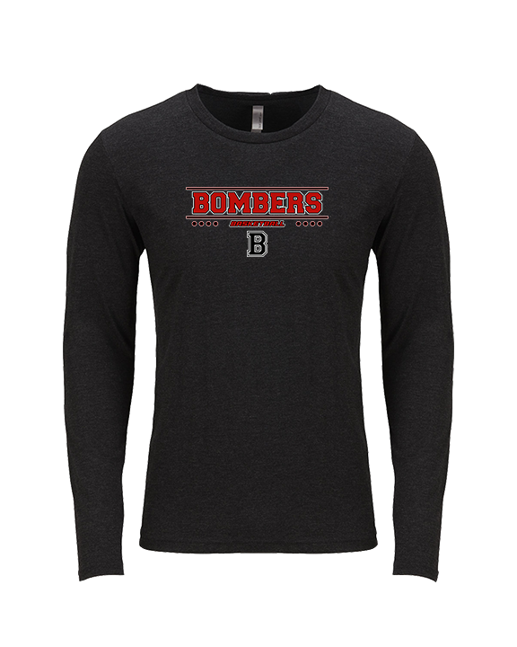 Boonton HS Boys Basketball Border - Tri-Blend Long Sleeve