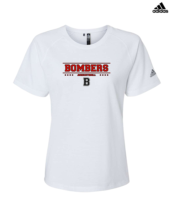 Boonton HS Boys Basketball Border - Womens Adidas Performance Shirt
