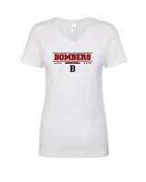 Boonton HS Boys Basketball Border - Womens V-Neck