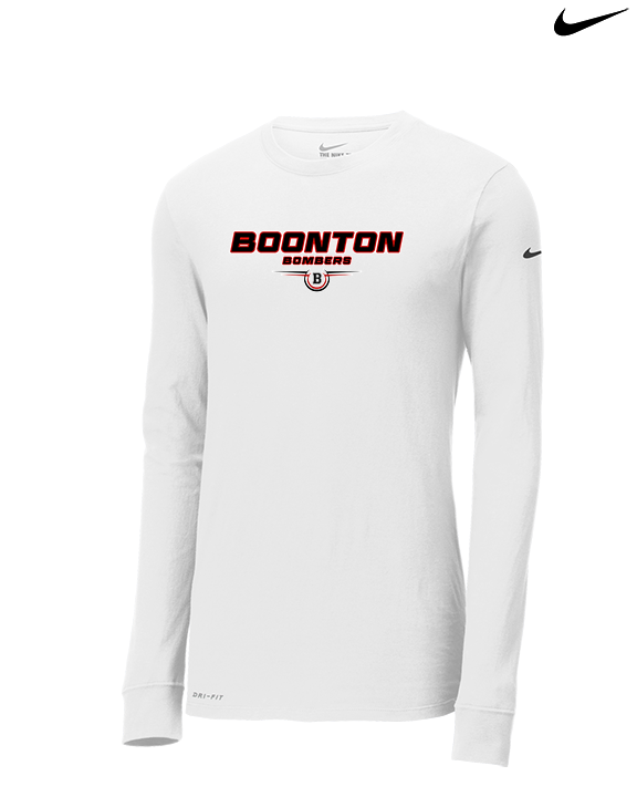 Boonton HS Boys Basketball Design - Mens Nike Longsleeve