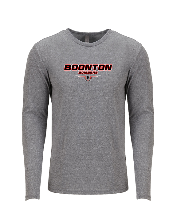 Boonton HS Boys Basketball Design - Tri-Blend Long Sleeve