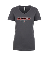 Boonton HS Boys Basketball Design - Womens Vneck