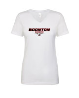 Boonton HS Boys Basketball Design - Womens Vneck