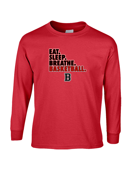Boonton HS Boys Basketball Eat Sleep Breathe - Cotton Longsleeve