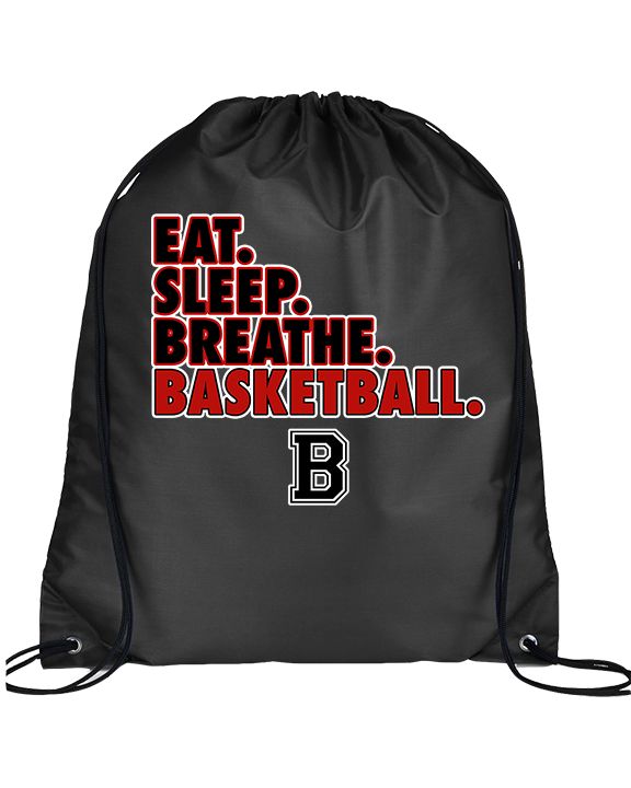 Boonton HS Boys Basketball Eat Sleep Breathe - Drawstring Bag