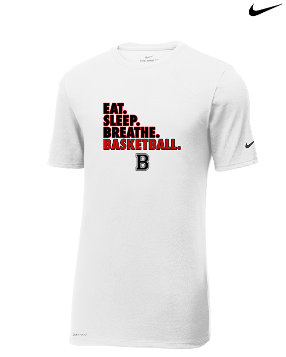 Boonton HS Boys Basketball Eat Sleep Breathe - Mens Nike Cotton Poly Tee