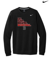 Boonton HS Boys Basketball Eat Sleep Breathe - Mens Nike Crewneck