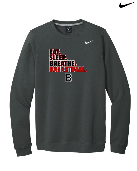 Boonton HS Boys Basketball Eat Sleep Breathe - Mens Nike Crewneck