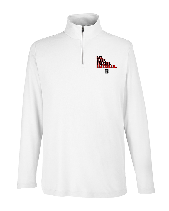 Boonton HS Boys Basketball Eat Sleep Breathe - Mens Quarter Zip