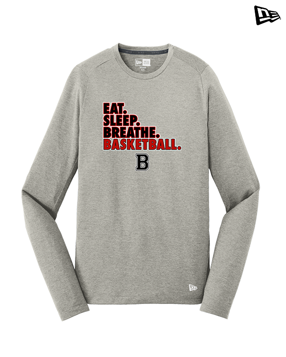 Boonton HS Boys Basketball Eat Sleep Breathe - New Era Performance Long Sleeve