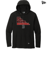 Boonton HS Boys Basketball Eat Sleep Breathe - New Era Tri-Blend Hoodie