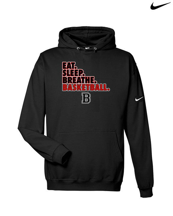 Boonton HS Boys Basketball Eat Sleep Breathe - Nike Club Fleece Hoodie