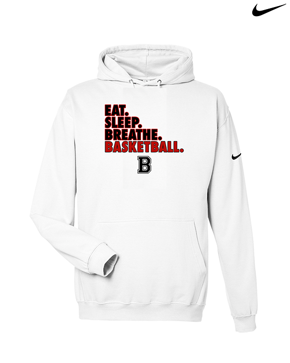 Boonton HS Boys Basketball Eat Sleep Breathe - Nike Club Fleece Hoodie