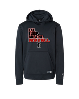 Boonton HS Boys Basketball Eat Sleep Breathe - Oakley Performance Hoodie