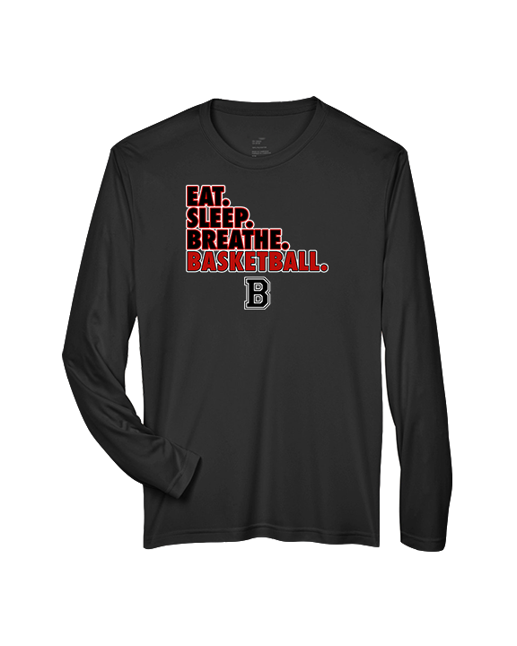 Boonton HS Boys Basketball Eat Sleep Breathe - Performance Longsleeve