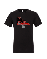 Boonton HS Boys Basketball Eat Sleep Breathe - Tri-Blend Shirt