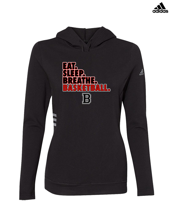 Boonton HS Boys Basketball Eat Sleep Breathe - Womens Adidas Hoodie