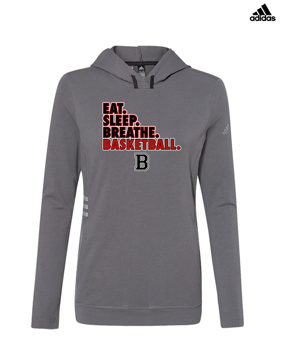 Boonton HS Boys Basketball Eat Sleep Breathe - Womens Adidas Hoodie