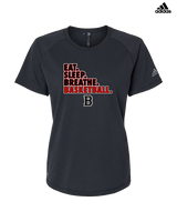 Boonton HS Boys Basketball Eat Sleep Breathe - Womens Adidas Performance Shirt