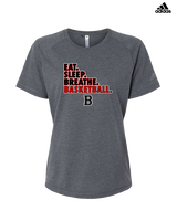 Boonton HS Boys Basketball Eat Sleep Breathe - Womens Adidas Performance Shirt