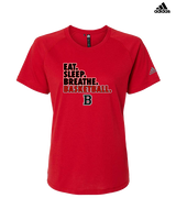 Boonton HS Boys Basketball Eat Sleep Breathe - Womens Adidas Performance Shirt