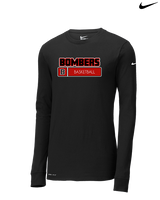 Boonton HS Boys Basketball Pennant - Mens Nike Longsleeve