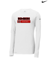 Boonton HS Boys Basketball Pennant - Mens Nike Longsleeve