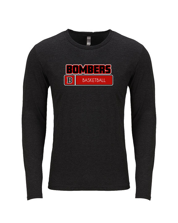 Boonton HS Boys Basketball Pennant - Tri-Blend Long Sleeve
