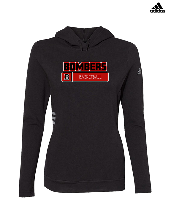 Boonton HS Boys Basketball Pennant - Womens Adidas Hoodie