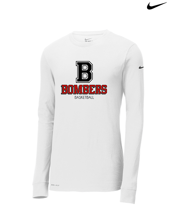 Boonton HS Boys Basketball Shadow - Mens Nike Longsleeve