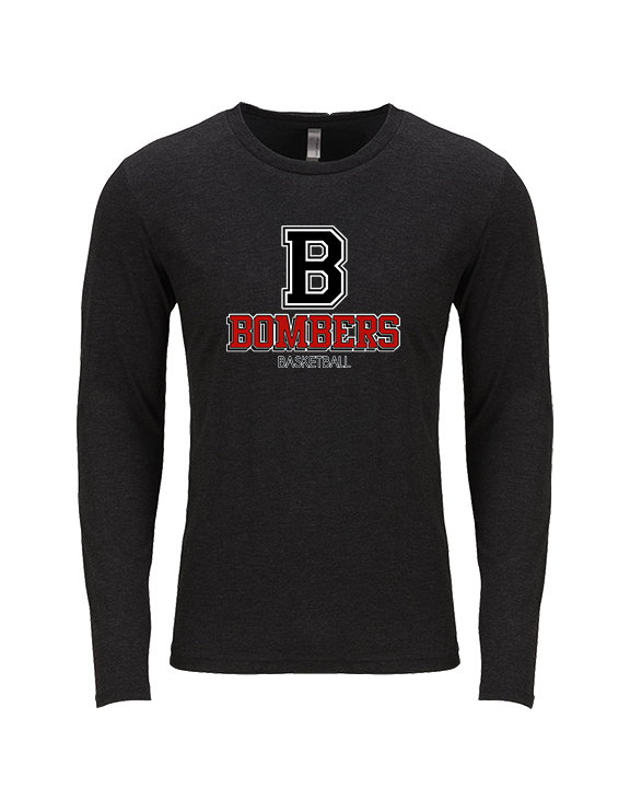 Boonton HS Boys Basketball Shadow - Tri-Blend Long Sleeve