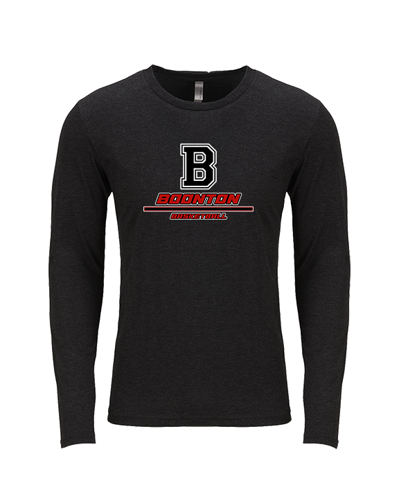 Boonton HS Boys Basketball Split - Tri-Blend Long Sleeve
