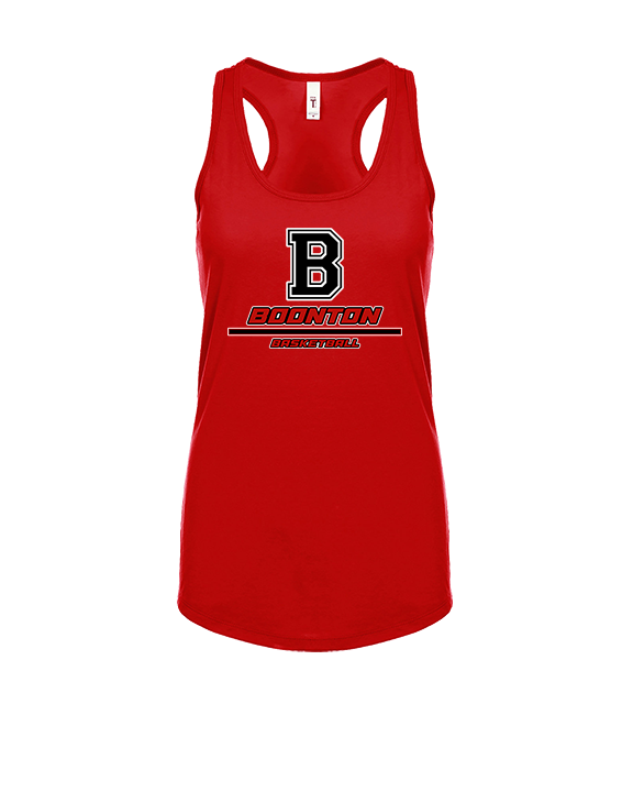 Boonton HS Boys Basketball Split - Womens Tank Top