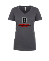 Boonton HS Boys Basketball Split - Womens Vneck