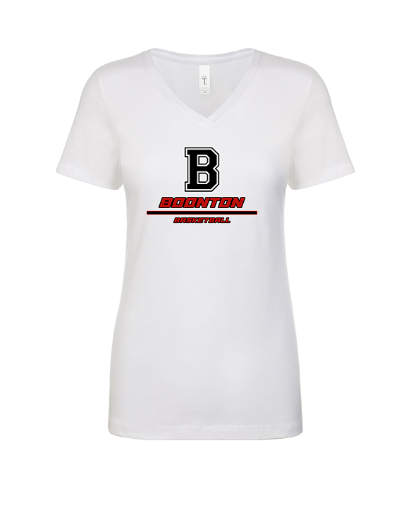 Boonton HS Boys Basketball Split - Womens Vneck