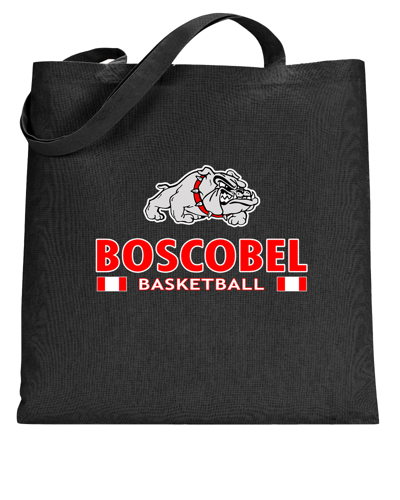 Boscobel HS Girls Basketball Stacked GBball - Tote Bag