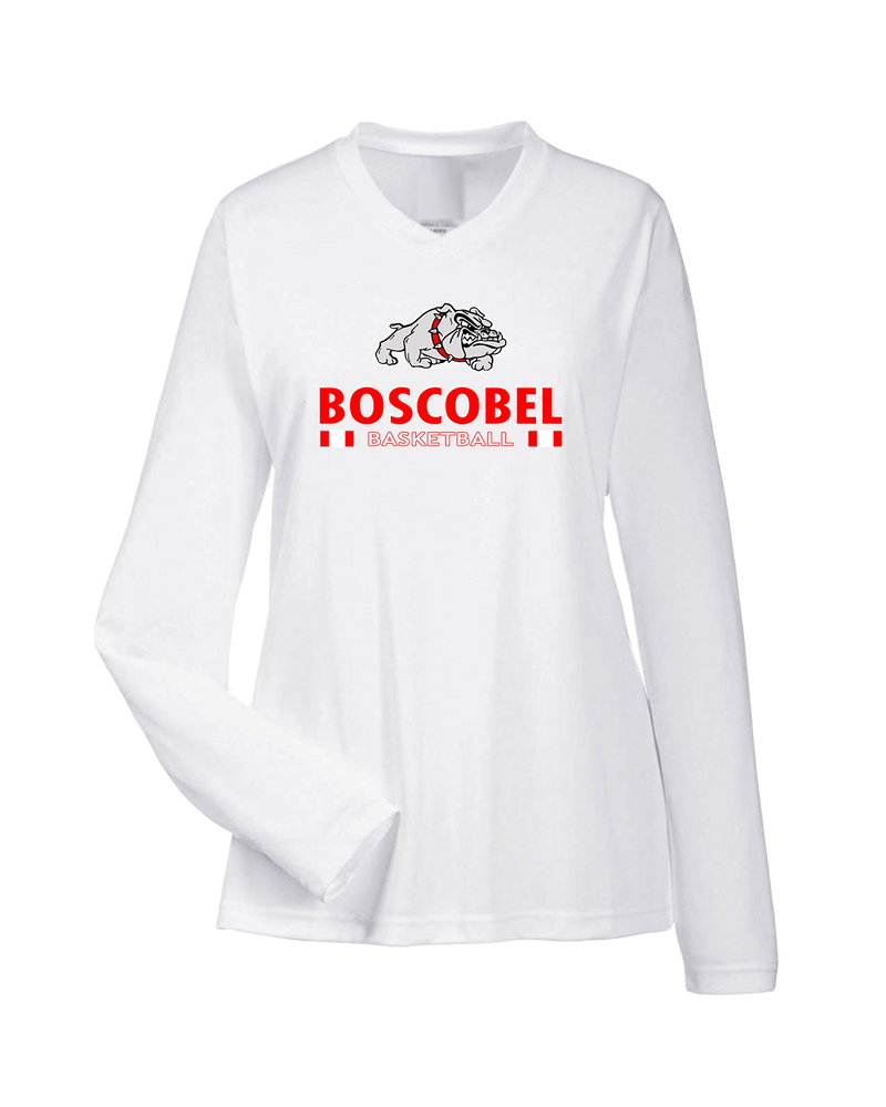 Boscobel HS Girls Basketball Stacked GBball - Womens Performance Long Sleeve