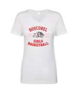 Boscobel HS Girls Basketball Curve - Womens V-Neck