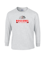 Boscobel HS Girls Basketball Stacked - Mens Cotton Long Sleeve