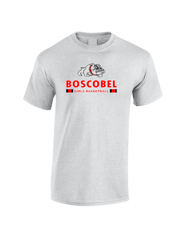 Boscobel HS Girls Basketball Stacked - Cotton T-Shirt