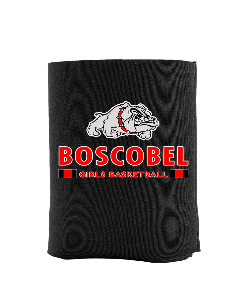 Boscobel HS Girls Basketball Stacked - Koozie