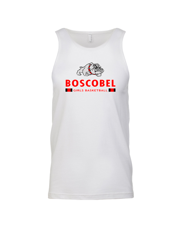 Boscobel HS Girls Basketball Stacked - Mens Tank Top