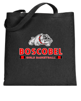 Boscobel HS Girls Basketball Stacked - Tote Bag