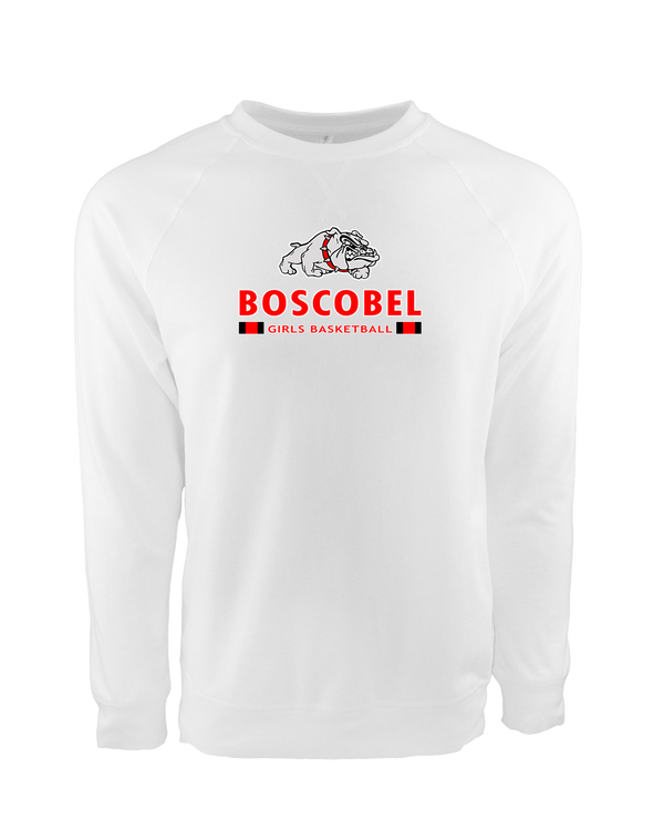 Boscobel HS Girls Basketball Stacked - Crewneck Sweatshirt