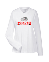 Boscobel HS Girls Basketball Stacked - Womens Performance Long Sleeve