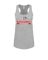 Boscobel HS Girls Basketball Stacked - Womens Tank Top