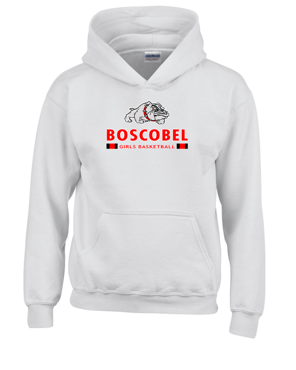 Boscobel HS Girls Basketball Stacked - Youth Hoodie