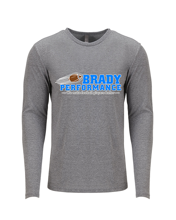 Brady Performance Football Block - Tri-Blend Long Sleeve