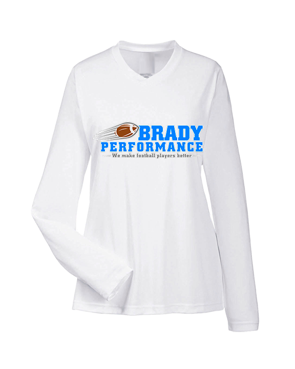 Brady Performance Football Block - Womens Performance Longsleeve