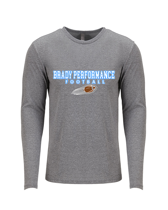 Brady Performance Football Block 2 - Tri-Blend Long Sleeve